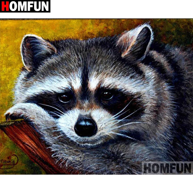 HOMFUN Full Square/Round Drill 5D DIY Diamond Painting "Animal raccoon" 3D Embroidery Cross Stitch 5D Home Decor Gift A26971
HOMFUN Full Square/Round Drill 5D DIY Diamond Painting "Animal raccoon" 3D Embroidery Cross Stitch 5D Home Decor Gift A26971