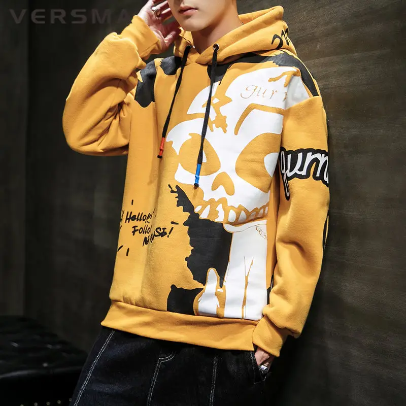 VERSMA 2019 Japanese Harajuku Skull Printed Hoodies Sweatshits Men Hip Hop Streetwear Cartoon Graffiti Hoodie Men Dropshipping
VERSMA 2019 Japanese Harajuku Skull Printed Hoodies Sweatshits Men Hip Hop Streetwear Cartoon Graffiti Hoodie Men Dropshipping