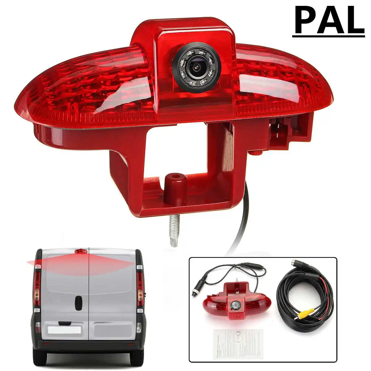 PAL Car LED HD Reversing Backup Rear View Camera High Mount Stop Lamp Night Vision Waterproof For Renault Trafic 2001-2014
PAL Car LED HD Reversing Backup Rear View Camera High Mount Stop Lamp Night Vision Waterproof For Renault Trafic 2001-2014