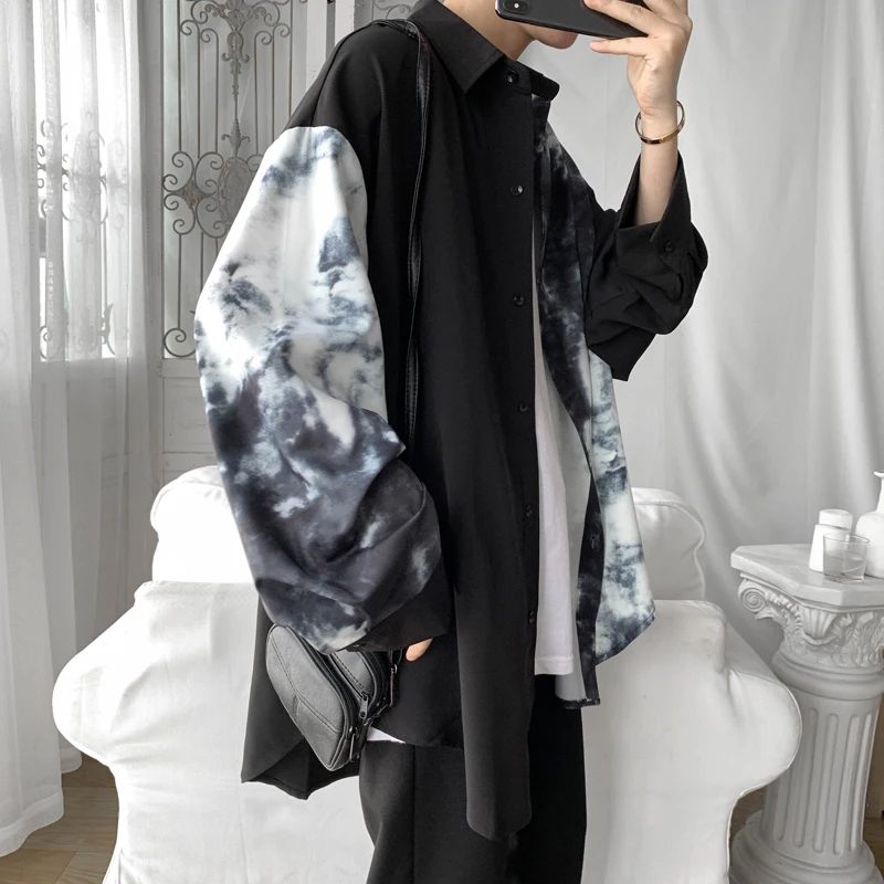 Cotton Shirt Men's Fashion Print Casual Shirts Mens Streetwear Society Men Dress Shirt Wild Loose Long-sleeved Shirt Male M-2XL 
Cotton Shirt Men's Fashion Print Casual Shirts Mens Streetwear Society Men Dress Shirt Wild Loose Long-sleeved Shirt Male M-2XL
