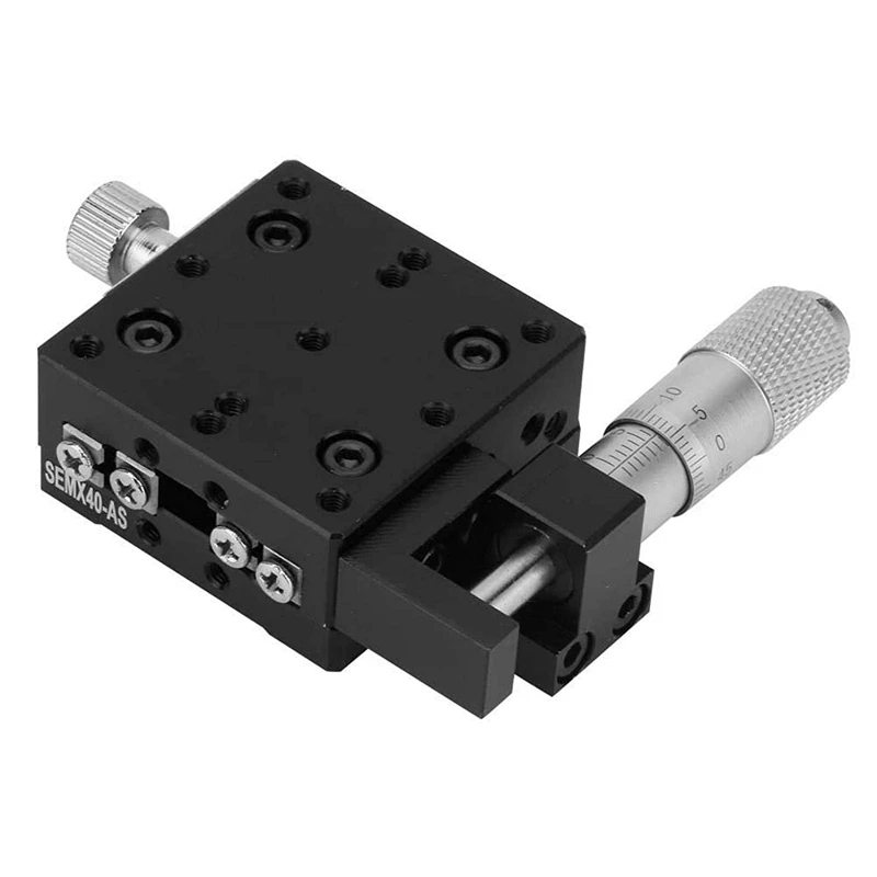 JFBL Hot Manual X Linear Stage Actuator Micrometer Linear Platform Precision Fine-Tuning Sliding Table SEMX40-AS 40 x 40mm
JFBL Hot Manual X Linear Stage Actuator Micrometer Linear Platform Precision Fine-Tuning Sliding Table SEMX40-AS 40 x 40mm