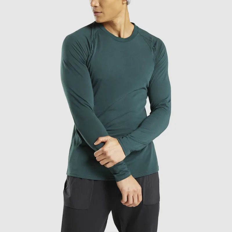 2021 new sports running t-shirt men's fashion round neck long sleeve quick drying top
2021 new sports running t-shirt men's fashion round neck long sleeve quick drying top