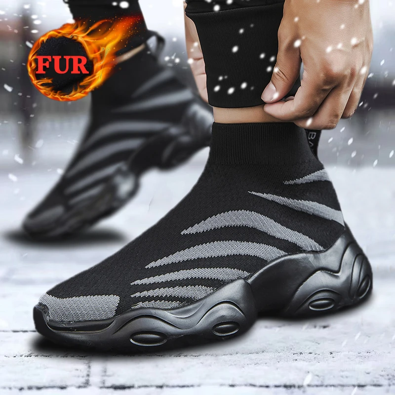 Winter Men Fashion Casual Shoes Women Boots Plus Cotton Thick-soled Socks Shoes Running Warm Plush Couple Shoes Large Size 35-47
Winter Men Fashion Casual Shoes Women Boots Plus Cotton Thick-soled Socks Shoes Running Warm Plush Couple Shoes Large Size 35-47