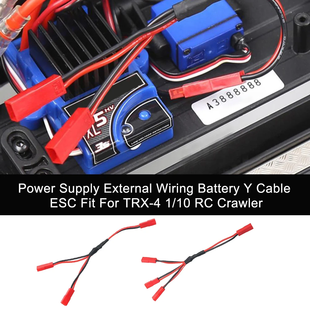 JST Female Connector Practical Power Supply Wiring Y Cable Model Car Battery ESC External Fit For TRX-4 1/10 RC Crawler
JST Female Connector Practical Power Supply Wiring Y Cable Model Car Battery ESC External Fit For TRX-4 1/10 RC Crawler