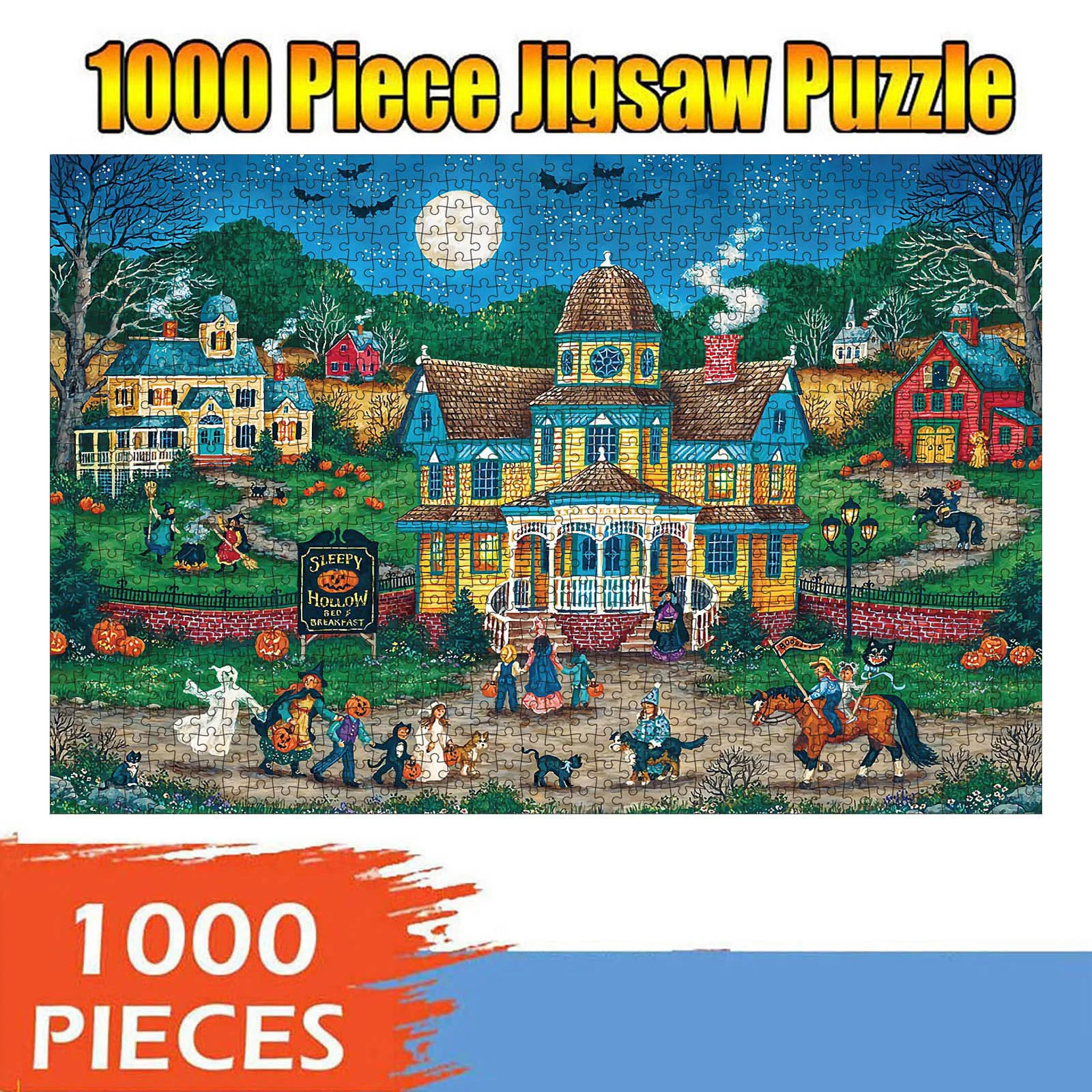 Halloween 1000PCS Adult And Children's Puzzle Festival Gift Virtual Puzzle 2021 Educational Puzzle Games brinquedos infantil
Halloween 1000PCS Adult And Children's Puzzle Festival Gift Virtual Puzzle 2021 Educational Puzzle Games brinquedos infantil