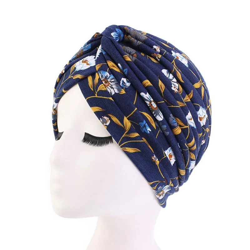 

2020 Forehead cross Inner caps for hijab bonnet Fashion print cotton muslim turban Africa wrap head scarf Inner hijabs turbante