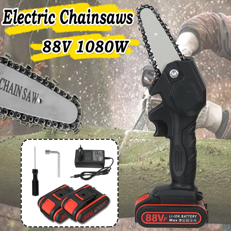 1080W Mini Electric Chainsaws Wood Cutter Pruning Saw Woodworking Pruning One-handed Garden Logging Power Saw with Battery 88V
1080W Mini Electric Chainsaws Wood Cutter Pruning Saw Woodworking Pruning One-handed Garden Logging Power Saw with Battery 88V