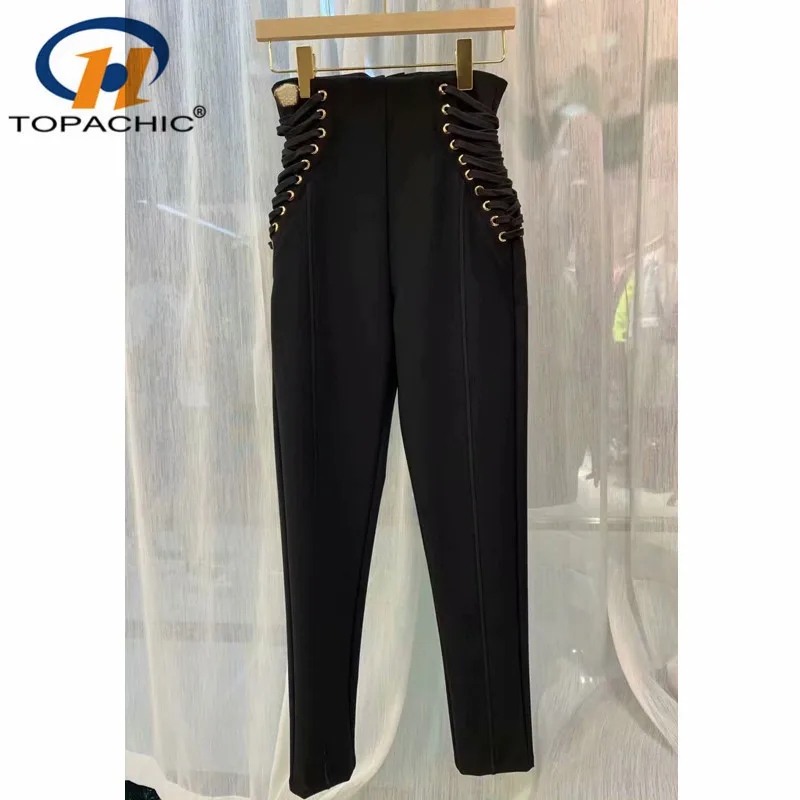 10.29 Neploe Lace Up Slim Stretchy Female Trousers High Waist Zipper Fly Women Pencil Pants 2019 Autumn Winter Fashion Bottoms 
10.29 Neploe Lace Up Slim Stretchy Female Trousers High Waist Zipper Fly Women Pencil Pants 2019 Autumn Winter Fashion Bottoms