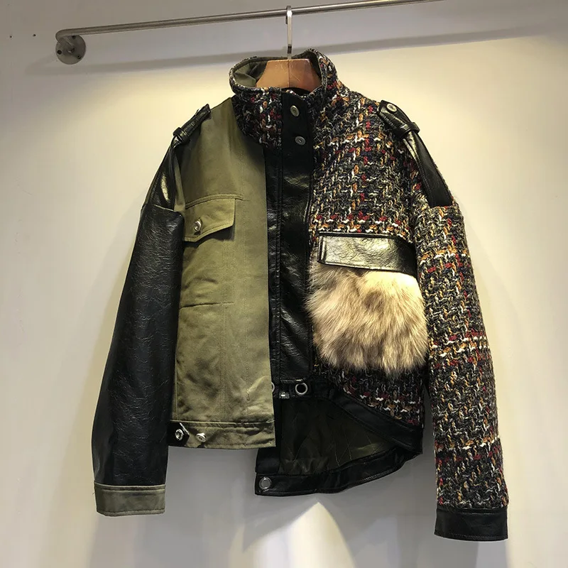 2020 New Women's Stitching Tooling Thick Padded Jacket Women's Stand-up Collar Loose and Thin Cotton Jacket Women's Jacket 
2020 New Women's Stitching Tooling Thick Padded Jacket Women's Stand-up Collar Loose and Thin Cotton Jacket Women's Jacket