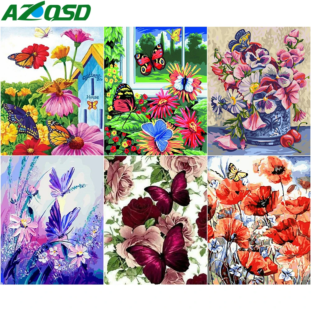 AZQSD Paint By Numbers Butterfly Picture For Living Room Home Decoration Coloring By Numbers Animal Abstract Art Handmade Gift
AZQSD Paint By Numbers Butterfly Picture For Living Room Home Decoration Coloring By Numbers Animal Abstract Art Handmade Gift