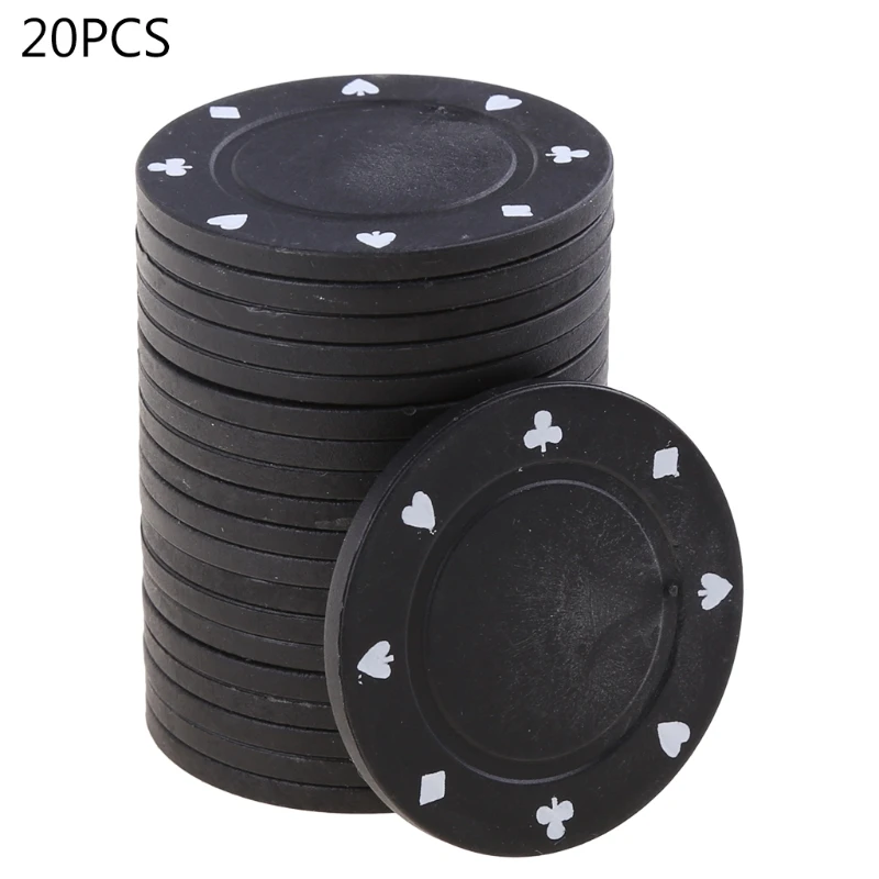 20pcs ABS Poker Chips Casino Baccarat Black Jack Chip Coins Poker Cards Game Mahjong Dice Chips No Face Value Blank Chip
20pcs ABS Poker Chips Casino Baccarat Black Jack Chip Coins Poker Cards Game Mahjong Dice Chips No Face Value Blank Chip