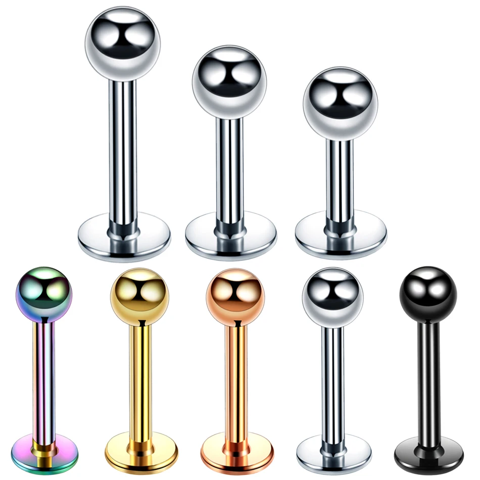 10Pcs/lot 16G Surgical Steel Labret Lip Piercing Tragus Helix Bar 3mm Ball Lip Ring Sutds Cartilage Ear Piercing Body Jewelry
10Pcs/lot 16G Surgical Steel Labret Lip Piercing Tragus Helix Bar 3mm Ball Lip Ring Sutds Cartilage Ear Piercing Body Jewelry