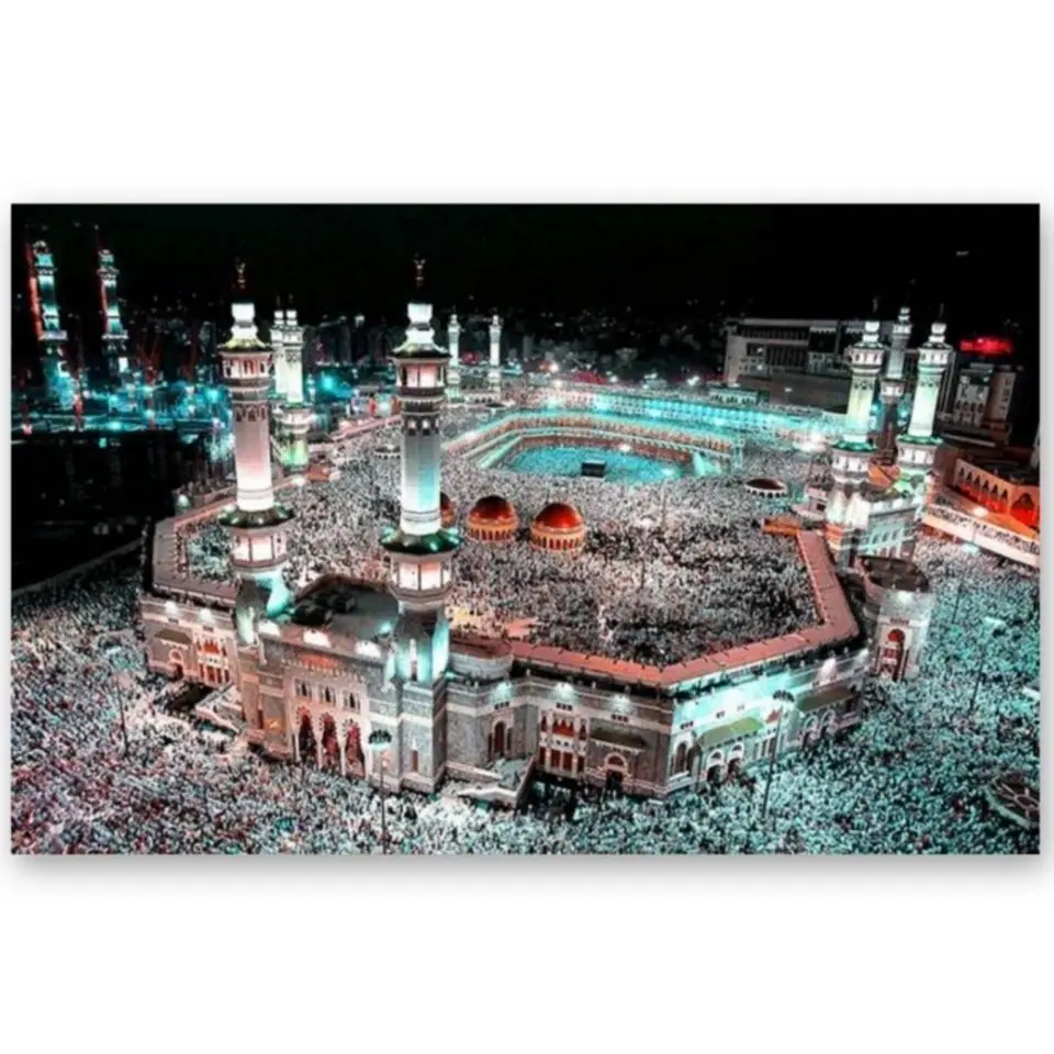 Mecca Islamic Sacred Landscape Canvas Paintings Muslim Mosque Posters And Prints Wall Art Pictures living Room Home Decoration
Mecca Islamic Sacred Landscape Canvas Paintings Muslim Mosque Posters And Prints Wall Art Pictures living Room Home Decoration