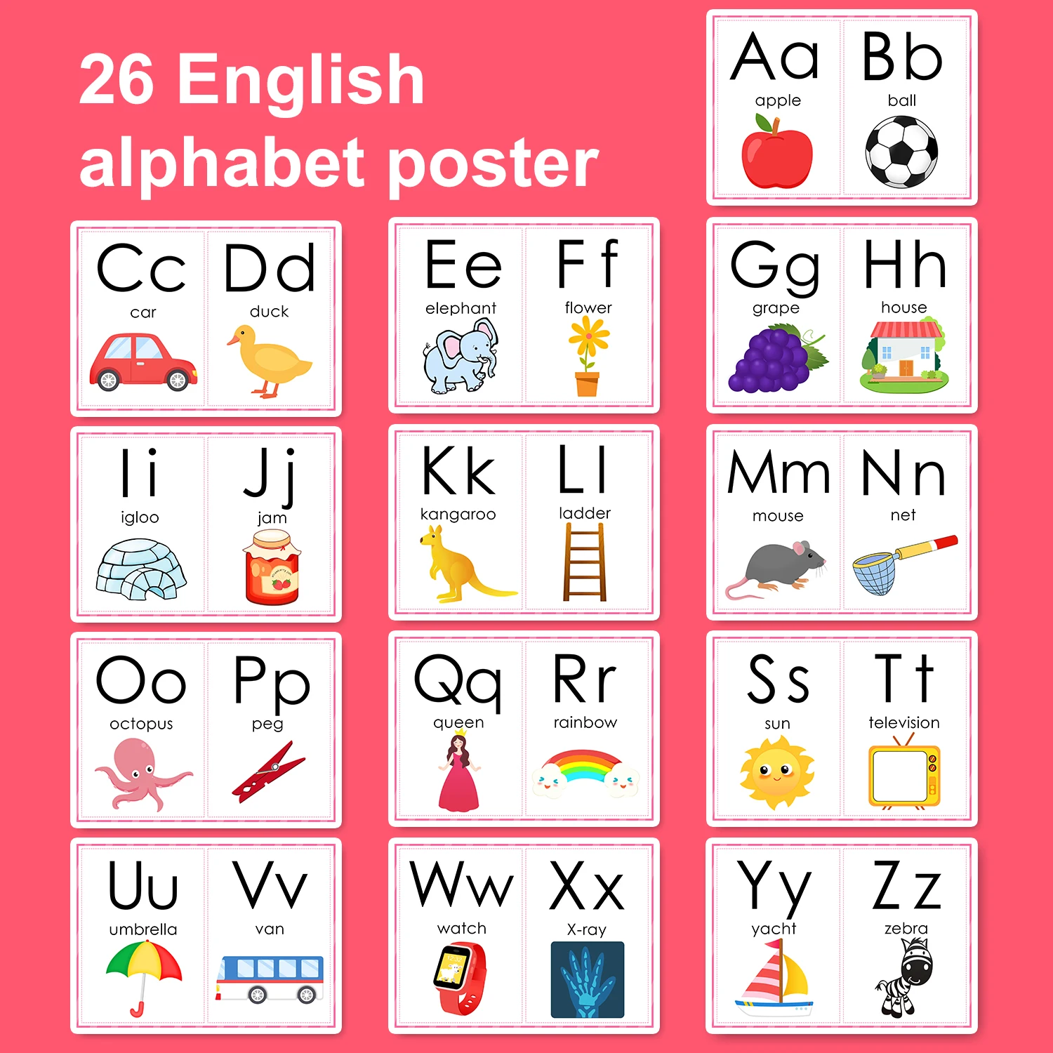 A4 Baby Learning ABC Alphabet English Letter School Poster Waterproof Durable Early Education Classroom Decoration Posters
A4 Baby Learning ABC Alphabet English Letter School Poster Waterproof Durable Early Education Classroom Decoration Posters