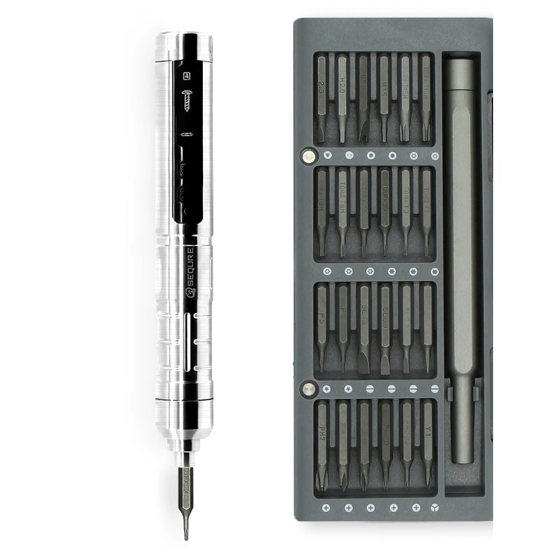 SQ-ES126 Electric Screwdriver Set with 24 Bits LED Light Small Multi-Function Charging Smart Sensor Electric Screwdriver
SQ-ES126 Electric Screwdriver Set with 24 Bits LED Light Small Multi-Function Charging Smart Sensor Electric Screwdriver