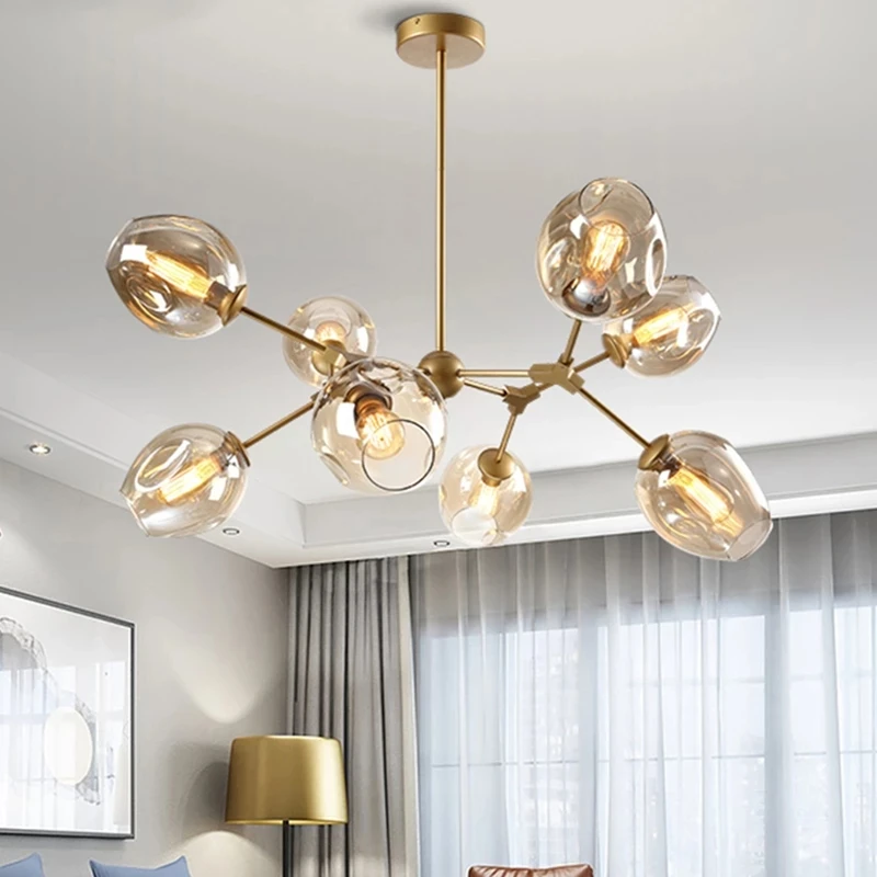Modern LED Chandelier Lighting for Dining Room Gold/black Light Body Glass Chandelier Bedroom Living Room Interior Home Decor
Modern LED Chandelier Lighting for Dining Room Gold/black Light Body Glass Chandelier Bedroom Living Room Interior Home Decor