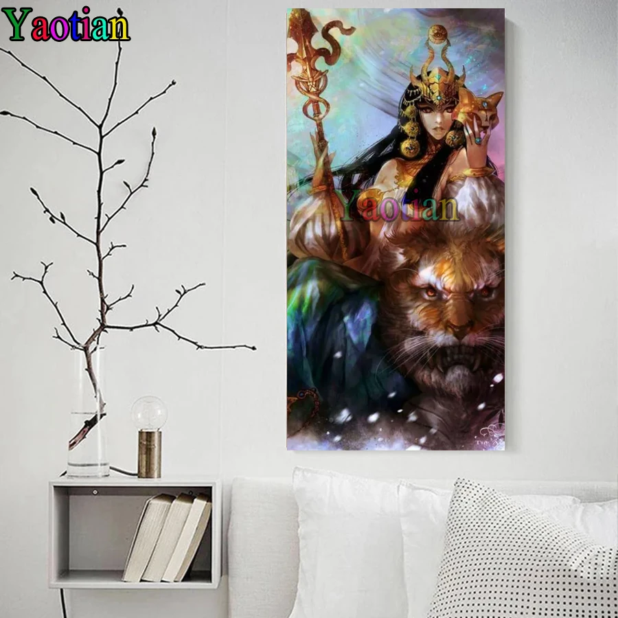 Diy Diamond Embroidery Egyptian Beauty Lion Full Drill Diamond Painting Picture of Rhinestone Mosaic Wall Art Home Decoration
Diy Diamond Embroidery Egyptian Beauty Lion Full Drill Diamond Painting Picture of Rhinestone Mosaic Wall Art Home Decoration