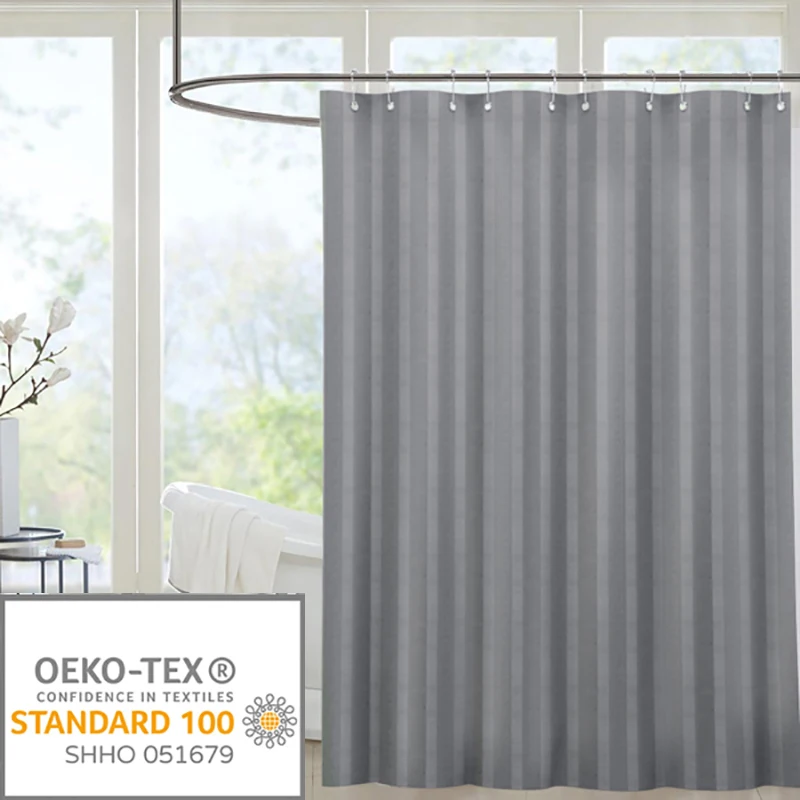 Gray Shower Curtain Set Machine Washable Waterproof Shower Curtains with 12 Rust-Proof Hooks Polyester Fabric Shower Curtains
Gray Shower Curtain Set Machine Washable Waterproof Shower Curtains with 12 Rust-Proof Hooks Polyester Fabric Shower Curtains
