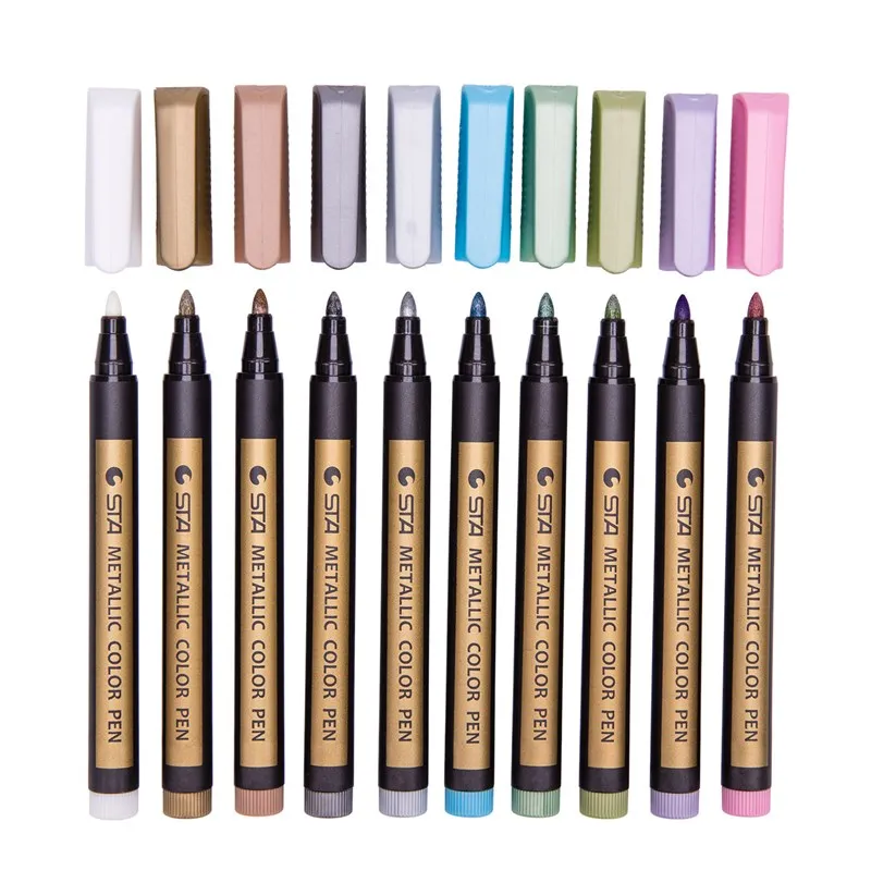 1pcs color metal marker pen water-based paint pen painting signature graffiti DIY photo album hand account note pen art supplies
1pcs color metal marker pen water-based paint pen painting signature graffiti DIY photo album hand account note pen art supplies
