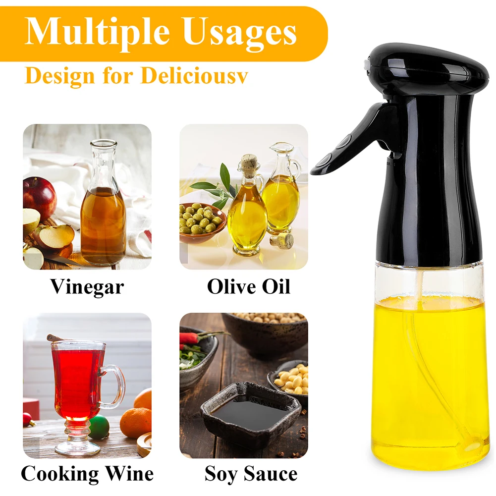 210ML BBQ Baking Olive Oil Spray Portable ABS Bottle Vinegar Grilling Cooking Roasting Herb & Spice Tools Kitchen Gadgets
210ML BBQ Baking Olive Oil Spray Portable ABS Bottle Vinegar Grilling Cooking Roasting Herb & Spice Tools Kitchen Gadgets