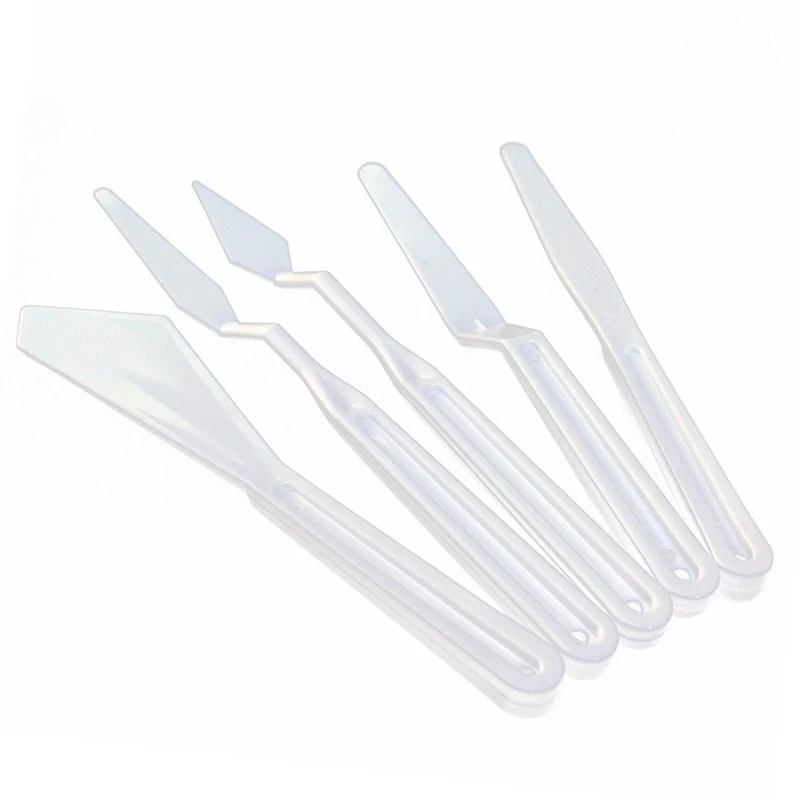 5pcs White Paint Knife Brush Plastic Palette Scraper Spatula Shove for Oil Watercolor Painting Oil Palette Art Office Supply
5pcs White Paint Knife Brush Plastic Palette Scraper Spatula Shove for Oil Watercolor Painting Oil Palette Art Office Supply