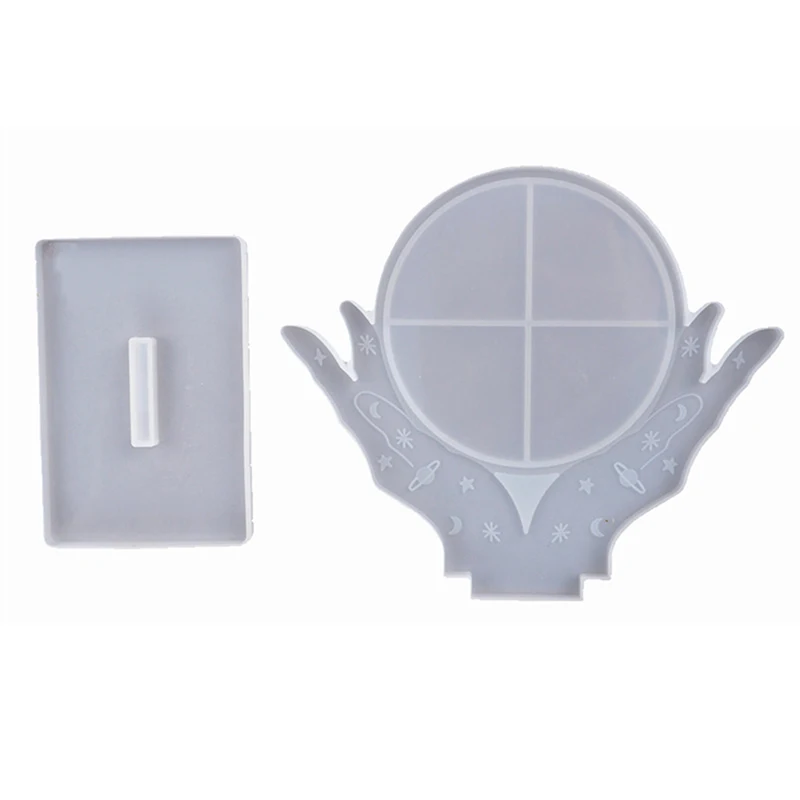 DIY Resin Epoxy Mold Hand Makeup Mirror Desktop Mirror Silicone Mirror Mold
DIY Resin Epoxy Mold Hand Makeup Mirror Desktop Mirror Silicone Mirror Mold