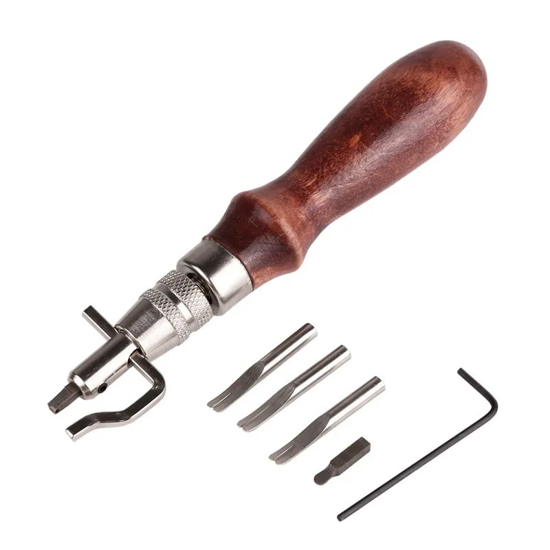 7 In 1 Leather Craft Adjustable Groover Tool Set DIY Stitching Crease Edger Tool Leather Tool
7 In 1 Leather Craft Adjustable Groover Tool Set DIY Stitching Crease Edger Tool Leather Tool