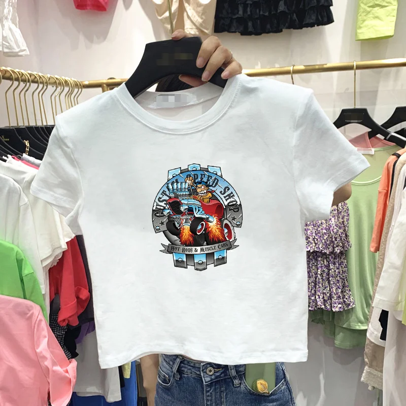 Women clothing 2020 y2k clothes gothic Print Sexy Crop Tops Women Casual Short Sleeve Cotton Pullover Tee Summer Slim Streetwear
Women clothing 2020 y2k clothes gothic Print Sexy Crop Tops Women Casual Short Sleeve Cotton Pullover Tee Summer Slim Streetwear