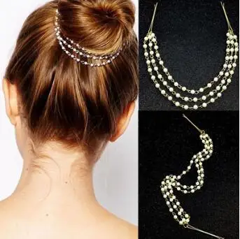 60pcs/lot DIY Delicacy Simple Golden Multiple Pearl Tassels Hair Combs Alloy Edge Clip Hair Styling Tools Accessories HA897
60pcs/lot DIY Delicacy Simple Golden Multiple Pearl Tassels Hair Combs Alloy Edge Clip Hair Styling Tools Accessories HA897