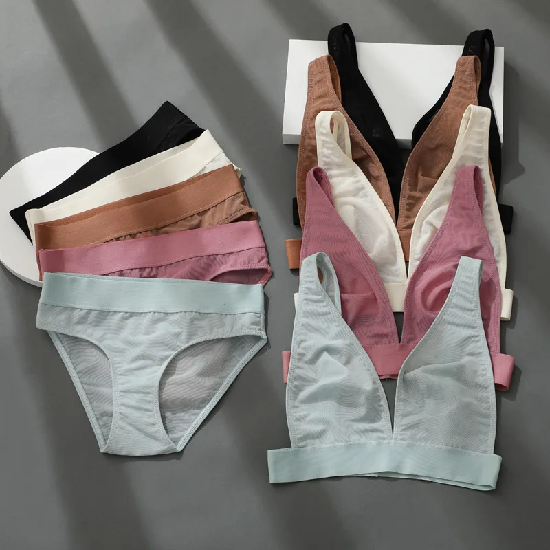Finetoo Mesh See Through Deep V Pink Sexy Bra And Panty Set Soutien Gorge Sans Armature Bras Panties Lingerie 2 Piece Set Women
Finetoo Mesh See Through Deep V Pink Sexy Bra And Panty Set Soutien Gorge Sans Armature Bras Panties Lingerie 2 Piece Set Women