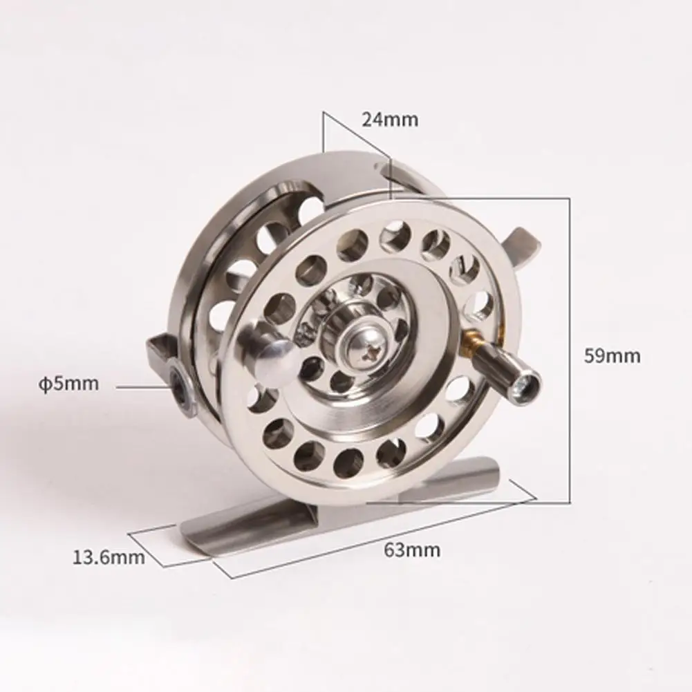 Full Aluminum Ice Fishing Reel Right Handed D50/D60 Ice Fishing Wheel Fly Fishing Reels Gear Ratio 1:12 Bearings Accessories
Full Aluminum Ice Fishing Reel Right Handed D50/D60 Ice Fishing Wheel Fly Fishing Reels Gear Ratio 1:12 Bearings Accessories