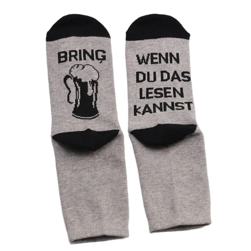 Men Women Unisex German Letters Crew Socks Novelty Funny Sayings When You Can Read This Bring Me Beer Cotton Mid Tube Hosiery
Men Women Unisex German Letters Crew Socks Novelty Funny Sayings When You Can Read This Bring Me Beer Cotton Mid Tube Hosiery