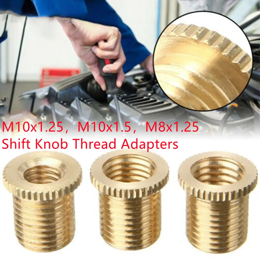 3pcs Gear Shift Knob Thread Adapter Nut Insert Kit M10x1.25 ,M10x1.5,M8x1.25 Universal Shift Knob Thread Adapter Kit
3pcs Gear Shift Knob Thread Adapter Nut Insert Kit M10x1.25 ,M10x1.5,M8x1.25 Universal Shift Knob Thread Adapter Kit