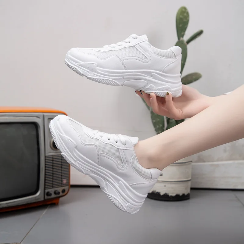 Spring Autumn Fashion Women Lace-up Casual Sport Shoes Women's Leather Platform Sneakers Ladies White Flats Trainers Chaussure 
Spring Autumn Fashion Women Lace-up Casual Sport Shoes Women's Leather Platform Sneakers Ladies White Flats Trainers Chaussure