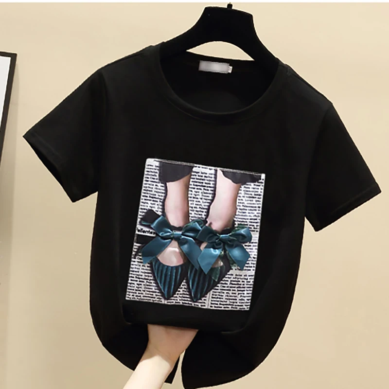 Women T Shirts Fashion 3D Printed Casual Harajuku T-shirt Bow Vintage Korean Tshirt Tees Tops Women Camisetas Vetement Femme
Women T Shirts Fashion 3D Printed Casual Harajuku T-shirt Bow Vintage Korean Tshirt Tees Tops Women Camisetas Vetement Femme