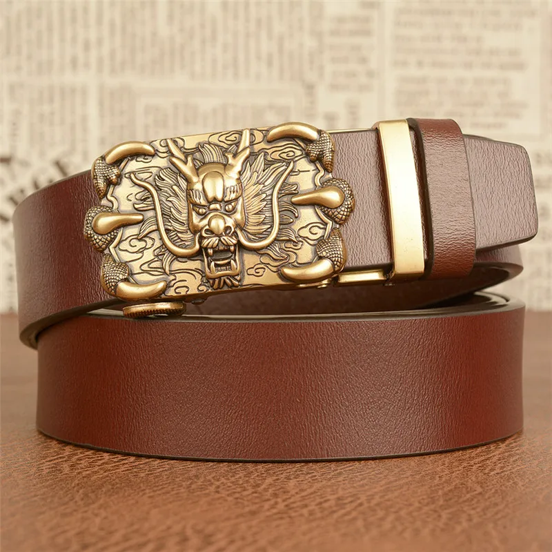 Mens Belts Genuine Leather Luxury Dragon Head With Dragon Claw Automatic Buckle Solid Pattern Casual Belt Strap Belt For Male
Mens Belts Genuine Leather Luxury Dragon Head With Dragon Claw Automatic Buckle Solid Pattern Casual Belt Strap Belt For Male