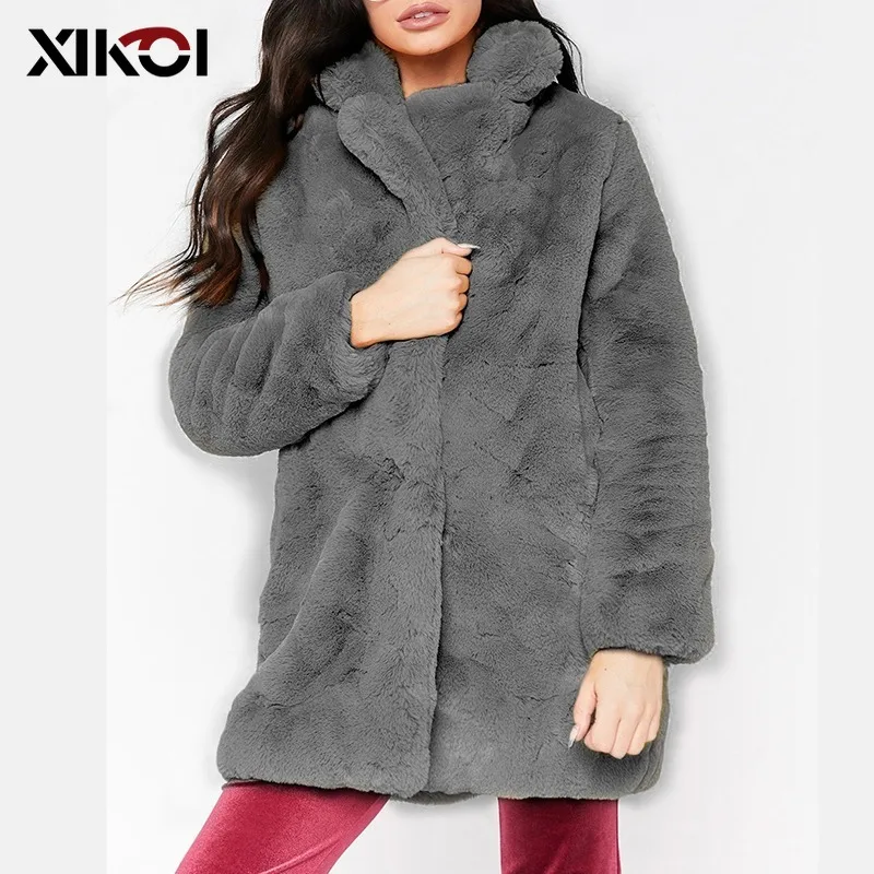 Autumn Winter Women Soft Furry Fur Coat Plus Size 3XL Covered Button Flufy Fur Coats Women Long Loose Soft Rabbit Fur Overcoats
Autumn Winter Women Soft Furry Fur Coat Plus Size 3XL Covered Button Flufy Fur Coats Women Long Loose Soft Rabbit Fur Overcoats