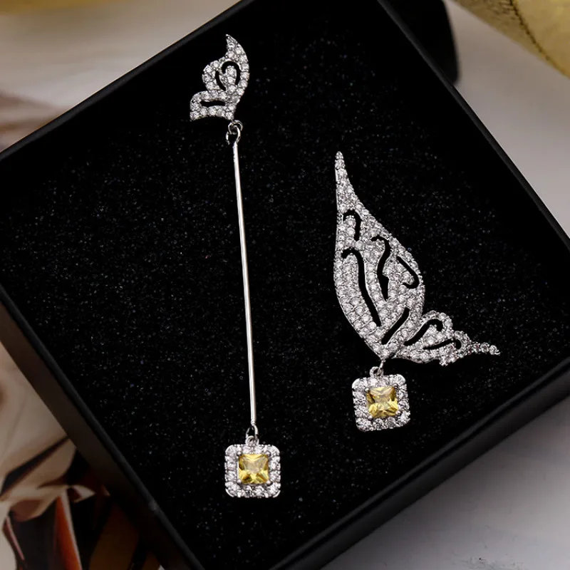 Серьги-бабочки с длинной бахромой красивые серьги, модное асимметричное изысканные серьги
Серьги-бабочки с длинной бахромой красивые серьги, модное асимметричное изысканные серьги