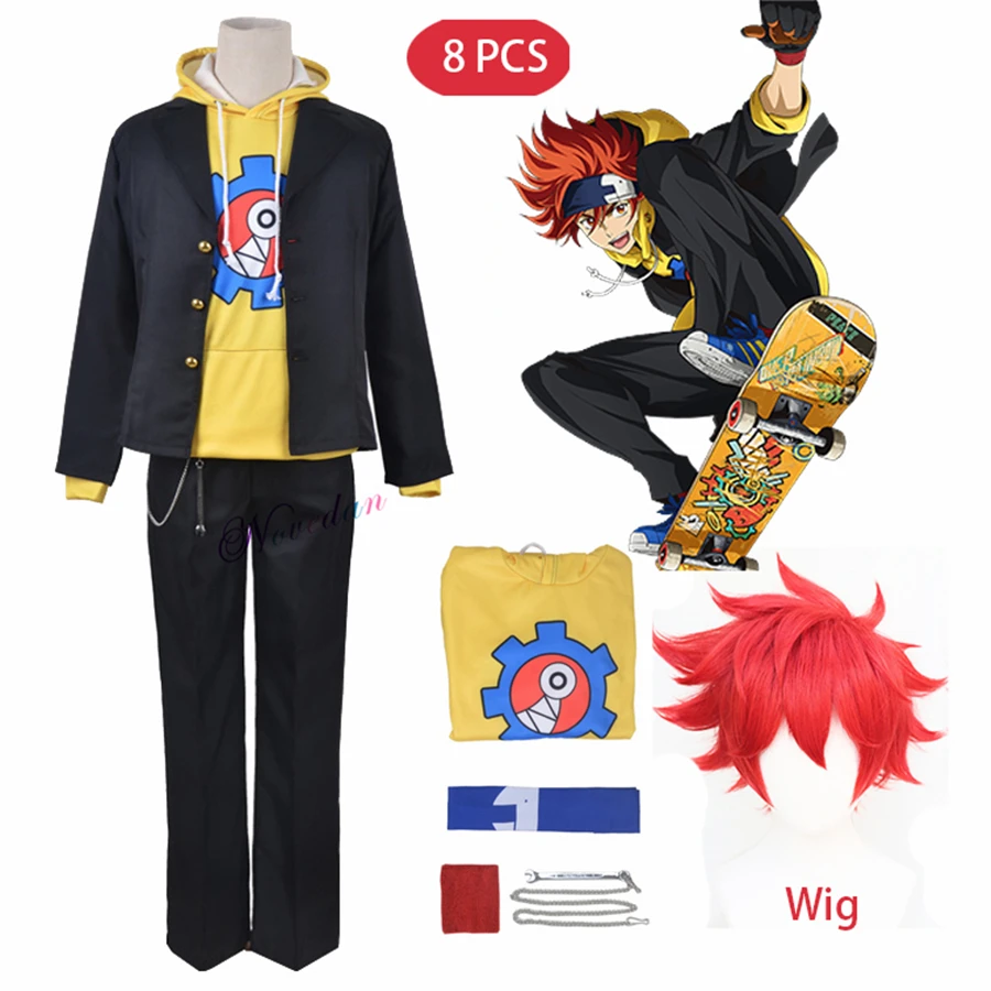 Anime SK8 the Infinity Reki Kyan Cosplay Costume Yellow Hoodie Sweatshirt Jacket SK∞ SK Eight Wig Skateboard Kit Outfit
Anime SK8 the Infinity Reki Kyan Cosplay Costume Yellow Hoodie Sweatshirt Jacket SK∞ SK Eight Wig Skateboard Kit Outfit
