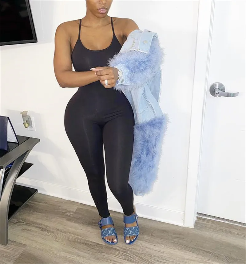 CHRONSTYLEFashion Women Suspender Strap Jumpsuit Summer Solid Sexy U-neck Backless Slim Romper Female Sports Jumpsuit S-2XL New
CHRONSTYLEFashion Women Suspender Strap Jumpsuit Summer Solid Sexy U-neck Backless Slim Romper Female Sports Jumpsuit S-2XL New