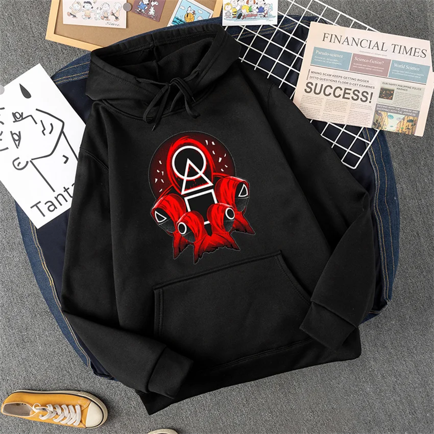 Coreia do Sul jogo de lula suéter masculino suéter da moda suéter feminino moletom anime entretenimento hip-hop roupas masculina
Coreia do Sul jogo de lula suéter masculino suéter da moda suéter feminino moletom anime entretenimento hip-hop roupas masculina