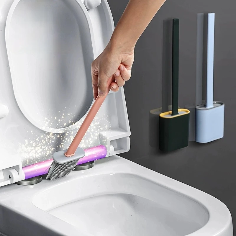 Silicone Toilet Brush Base Rubber Head Holder Wall-Mounted Cleaning Brush Tool Bathroom Wc Accessories Accessory Set
Silicone Toilet Brush Base Rubber Head Holder Wall-Mounted Cleaning Brush Tool Bathroom Wc Accessories Accessory Set