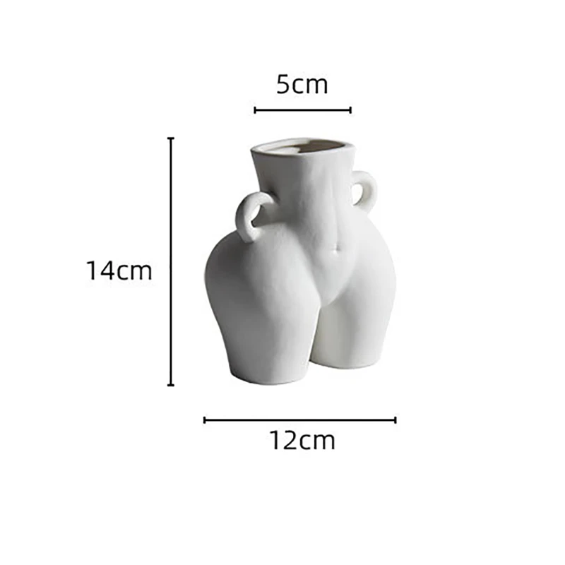 Nordic Ceramic Human Vase Butt Nude Handicraft Furnishing Ornament Table Office Flower Arrangement Container Vases Home Decor
Nordic Ceramic Human Vase Butt Nude Handicraft Furnishing Ornament Table Office Flower Arrangement Container Vases Home Decor