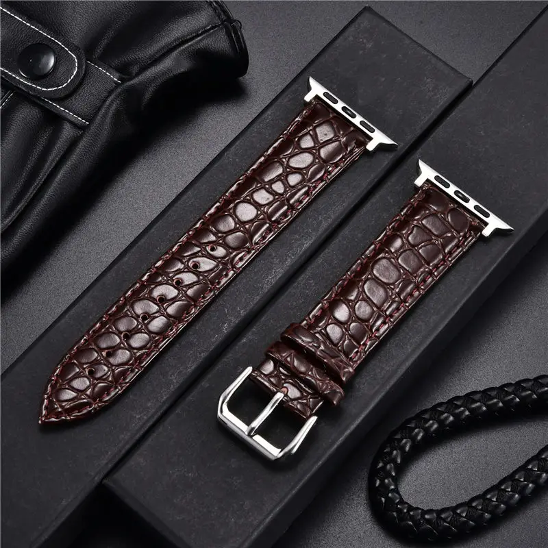 Luffyte Simulation Crocodile Pattern Watch Straps for Apple Watch Series 7 45mm for Apple Watch Band 44mm 42mm 38mm 40mm 41mm
Luffyte Simulation Crocodile Pattern Watch Straps for Apple Watch Series 7 45mm for Apple Watch Band 44mm 42mm 38mm 40mm 41mm