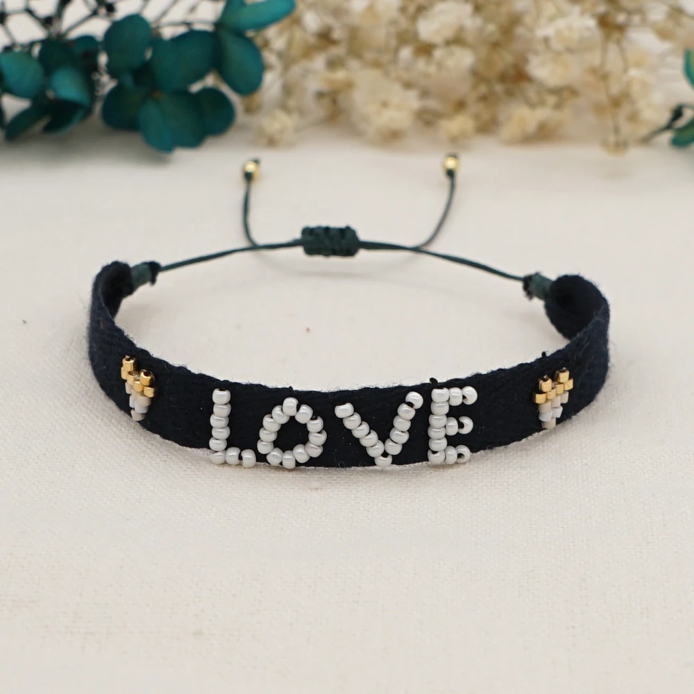 Go2boho Fabric Cloth Bracelet For Women Accessories Miyuki Beads Bracelets Letter LOVE Jewelry Gift Jewellery Handmade Pulsera
Go2boho Fabric Cloth Bracelet For Women Accessories Miyuki Beads Bracelets Letter LOVE Jewelry Gift Jewellery Handmade Pulsera