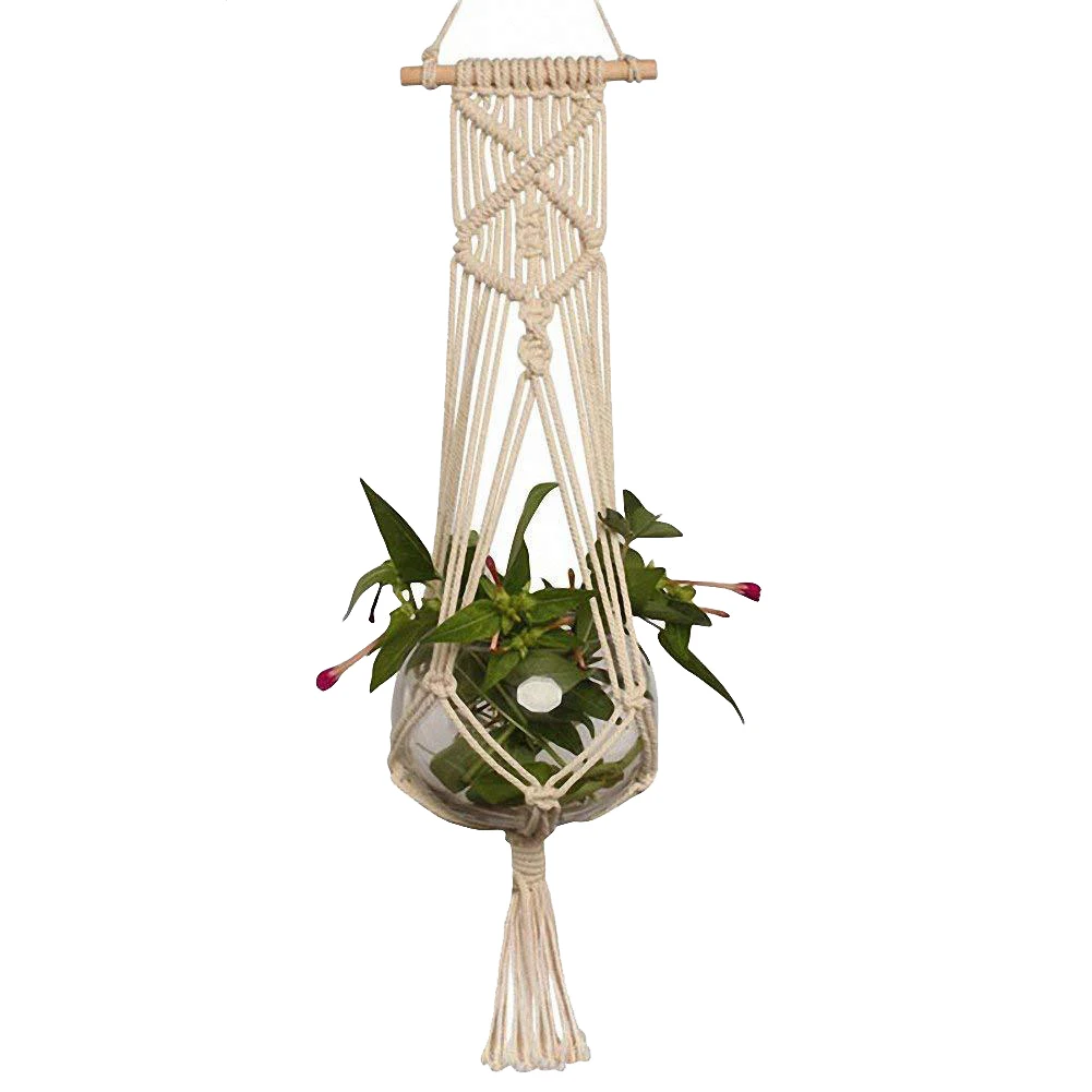 1/2/4PCS Handmade Hanging Baskets Flowerpot Plant Holder Macrame Flower Plant Hangers Basket Jute Rope Braided Craft Supplies
1/2/4PCS Handmade Hanging Baskets Flowerpot Plant Holder Macrame Flower Plant Hangers Basket Jute Rope Braided Craft Supplies