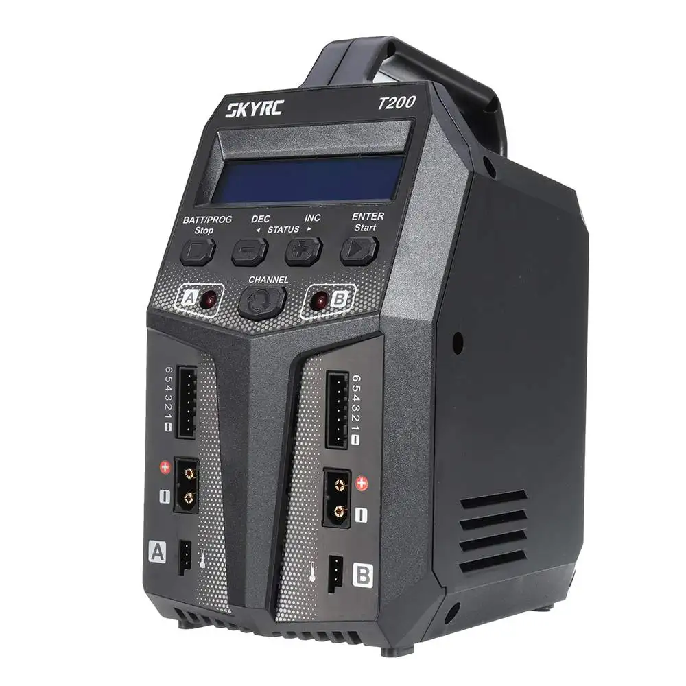 Балансирующее зарядное устройство SKYRC T200 T100 2X100W, зарядное устройство для аккумуляторов ЕС, США, 12 А, AC/DC XT60, дисплей с подсветкой для 1-6S Lipo/LiHV/...
Балансирующее зарядное устройство SKYRC T200 T100 2X100W, зарядное устройство для аккумуляторов ЕС, США, 12 А, AC/DC XT60, дисплей с подсветкой для 1-6S Lipo/LiHV/...