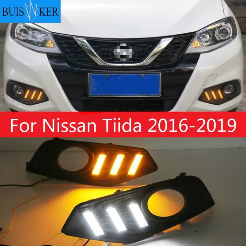 1 пара Светодиодный дневной светильник лампы DRL Противотуманные фары для Nissan Tiida 2016-2019 12V авто
1 пара Светодиодный дневной светильник лампы DRL Противотуманные фары для Nissan Tiida 2016-2019 12V авто