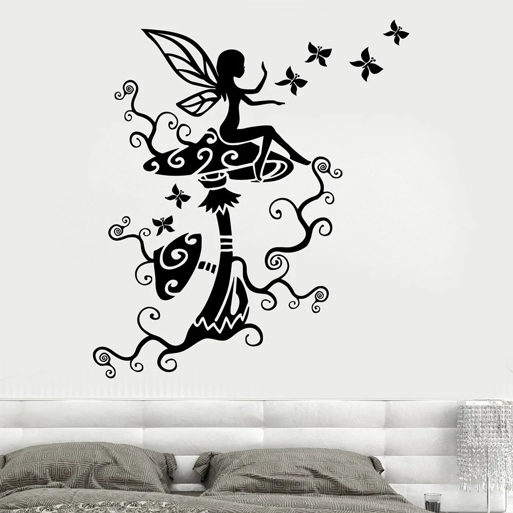 Fairy Vinyl Wall Decal Livingroom Home Decor Bedroom Fairytale Mushrooms Butterflly Wall Stickes For Nursery Child Room W714
Fairy Vinyl Wall Decal Livingroom Home Decor Bedroom Fairytale Mushrooms Butterflly Wall Stickes For Nursery Child Room W714