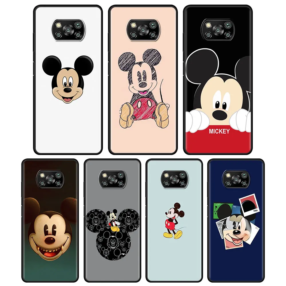 Роскошный чехол с изображением Микки Мауса Диснея для Xiaomi POCO X3 NFC M3 Pro 5G Pocophone F1 F3 GT, черный мягкий чехол 
Роскошный чехол с изображением Микки Мауса Диснея для Xiaomi POCO X3 NFC M3 Pro 5G Pocophone F1 F3 GT, черный мягкий чехол